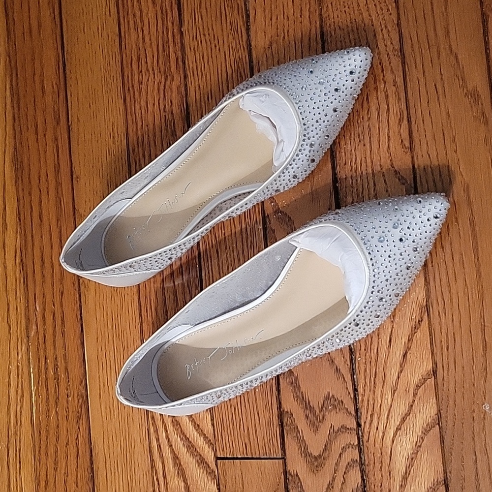 BETSEY JOHNSON jeweled flats